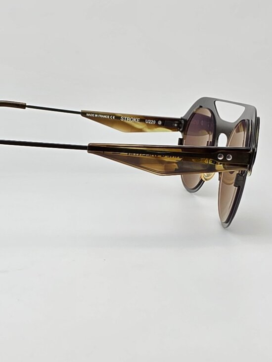 Anne & Valentin Stroke U229 Olive Frame Green Lens Aviator Sunglasses w/ Case main image 13